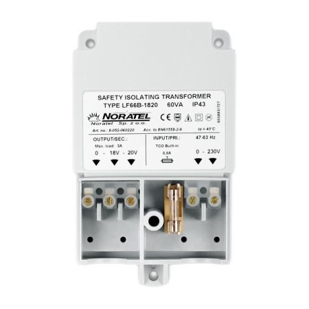 Pulsar TR 60 VA Transzformátor, 230 VAC/20 VAC, 60 VA, OPU-3 P és OPU-4 P dobozhoz