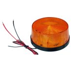 LED villogó, narancs, 60x30mm, 12V DC, éles villanó fény