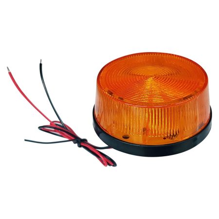 LED villogó, narancs, 60x30mm, 12V DC, éles villanó fény