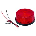 LED villogó, piros, 60x30mm, 12V DC, éles villanó fény