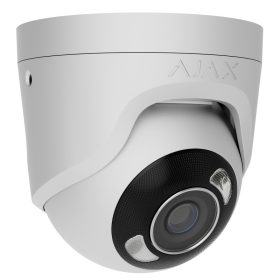   Ajax TURRETCAM-HL-8MP-WHITE-2.8mm TurretCam 8 MP dómkamera, hibrid világítás, 2.8 mm, fehér