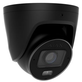   Ajax TURRETCAM-HLVF-8MP-BLACK TurretCam 8 MP dómkamera, hibrid világítás, varifokális, fekete