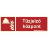 Implaser TUZTABLA-KOZPONT Tűzjelző központ felirat utánvilágító tábla, műanyag, tűzvédelmi jel, 30x10 cm, 0,7 mm vastag Implaser TUZTABLA-KOZPONT Tűzjelző központ felirat utánvilágító tábla, műanyag, tűzvédelmi jel, 30x10 cm, 0,7 mm vastag