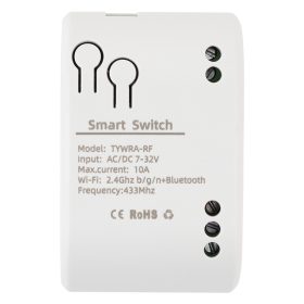   YLI TYWRA-RF 1 csatornás RF+WiFi és Bluetooth relé modul (TUYA kompatibilis)