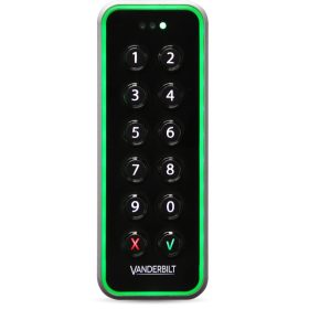   Acre-Vanderbilt VR50M-MF NGCR Mullion kódzáras kártyaolvasó, OSDP és Wiegand, Mifare EV1 és EV2, keskeny kivitel