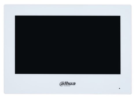 Dahua VTH2621GW-WP IP video-kaputelefon beltéri egység, 7" TFT érintő kijelző, 1024x600 felbontás, Wifi kommunikáció, fehér