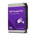   Western Digital WD142PURP WD Purple Pro, 14 TB biztonságtechnikai merevlemez, 7200 rpm, 24/7 alkalmazásra, nem RAID komp.