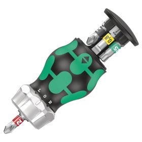   WERA Kraftform Kompakt Stubby magazine RA 1 Racsnis, marokcsavarhúzó bitkészlettel, 1/4", 6db-os (05008883001)