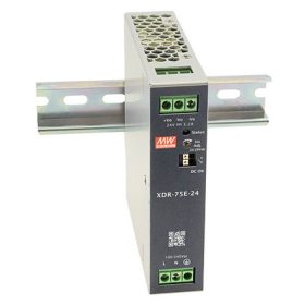   Mean Well XDR-75E-48 Ipari tápegység, 48V, 3.2A, 76.8W, DIN sínre szerelhető