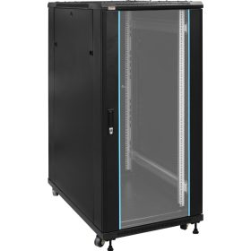   Pulsar ZRS2761 19" 27U 600x1000 álló rack szekrény, készre szerelt, fekete