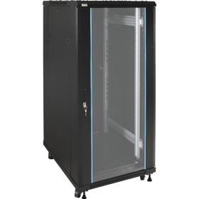   Pulsar ZRS2768 19" 27U 600x800 álló rack szekrény, készre szerelt, fekete