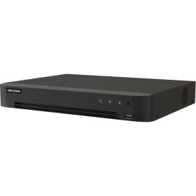   Hikvision iDS-7204HUHI-M1/PXT/4A+4/1ALM 4 csatornás AcuSense THD DVR, 8MP@12fps, 5MP@20fps, 4MP@25fps, 2MP@25fps,+4x8 MP IP, koax audio, PoC