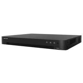   Hikvision iDS-7208HQHI-M2/S(C)/8A+8/4ALM 8 csatornás AcuSense THD DVR, 4MP lite@15fps, 1080p lite@25fps, + 2x6 MP IP, koax audio