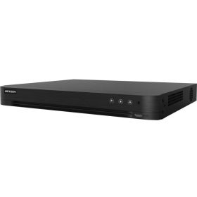   Hikvision iDS-7208HQHI-M2/XT/4A+8/4ALM 8 csatornás AcuSense THD DVR, 5MP lite@12fps, 1080p@15fps, 720p@20fps, +4× 6MP IP, koax audio