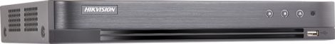 Hikvision iDS-7208HUHI-M1/S/4A+8/4ALM(C) 8 csatornás AcuSense THD DVR, 8MP@8fps, 5MP@12fps, 4MP@15fps, 1080p@25fps, + 4x8 MP IP, riasztás I/O